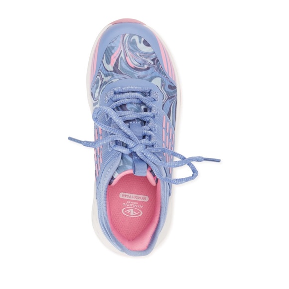 Athletic Works Girls Mesh Running Sneakers, Blue NWT - Picture 3 of 6